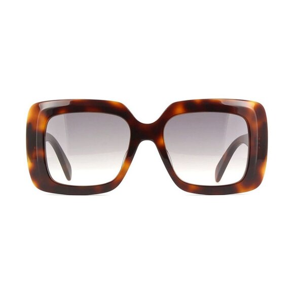 NEW CL40263I 53B CELINE SUNGLASSES WOMEN OVERSIZED HAVANA EYEWEAR - Picture 2 of 3